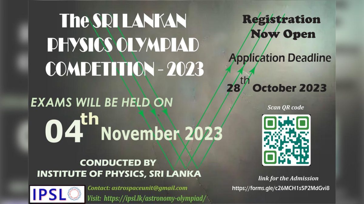 Physics Olympiad 2023 Institute of Physics Sri Lanka