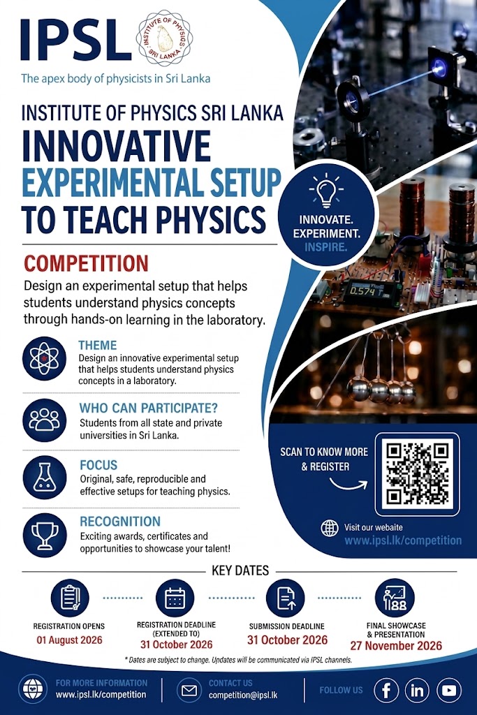 Undergraduate Innovative Experimental Setup to Teach Physics – 2026 flyer updated
